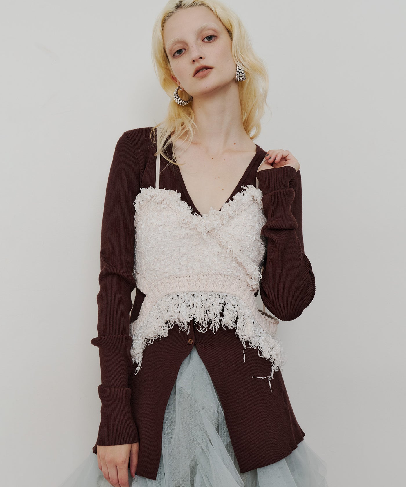 REVIVAL】MIXニットツイードビスチェ – LA BELLE ETUDE online store