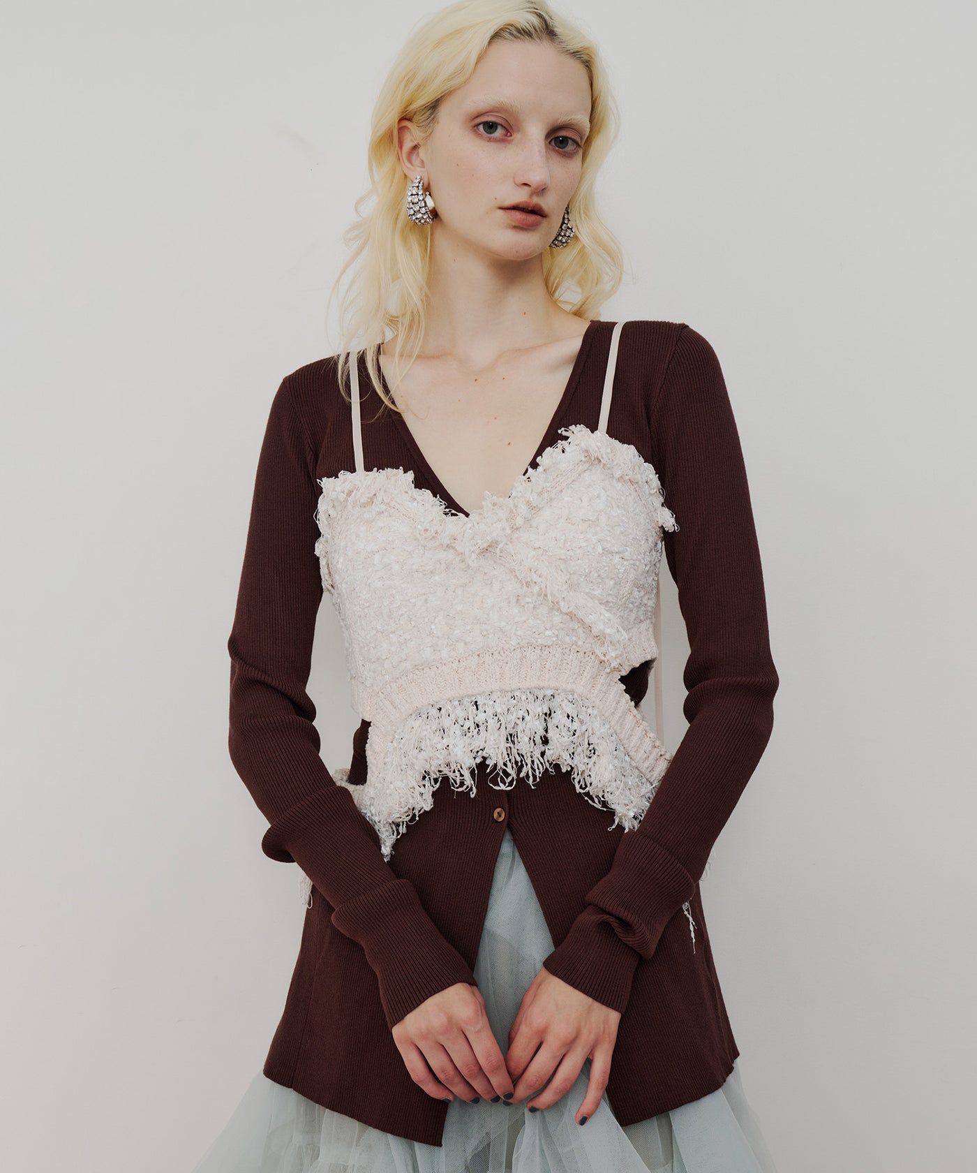 REVIVAL】MIXニットツイードビスチェ – LA BELLE ETUDE online store