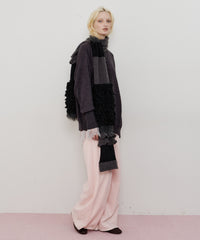 アシンメトリースリットニット