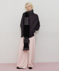 アシンメトリースリットニット