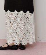 【TEN by LA BELLE ETUDE】Crochet long knit skirt