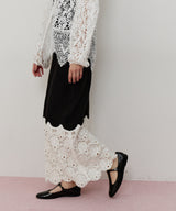 【TEN by LA BELLE ETUDE】Crochet long knit skirt