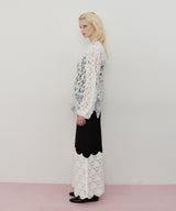 【TEN by LA BELLE ETUDE】Crochet long knit skirt