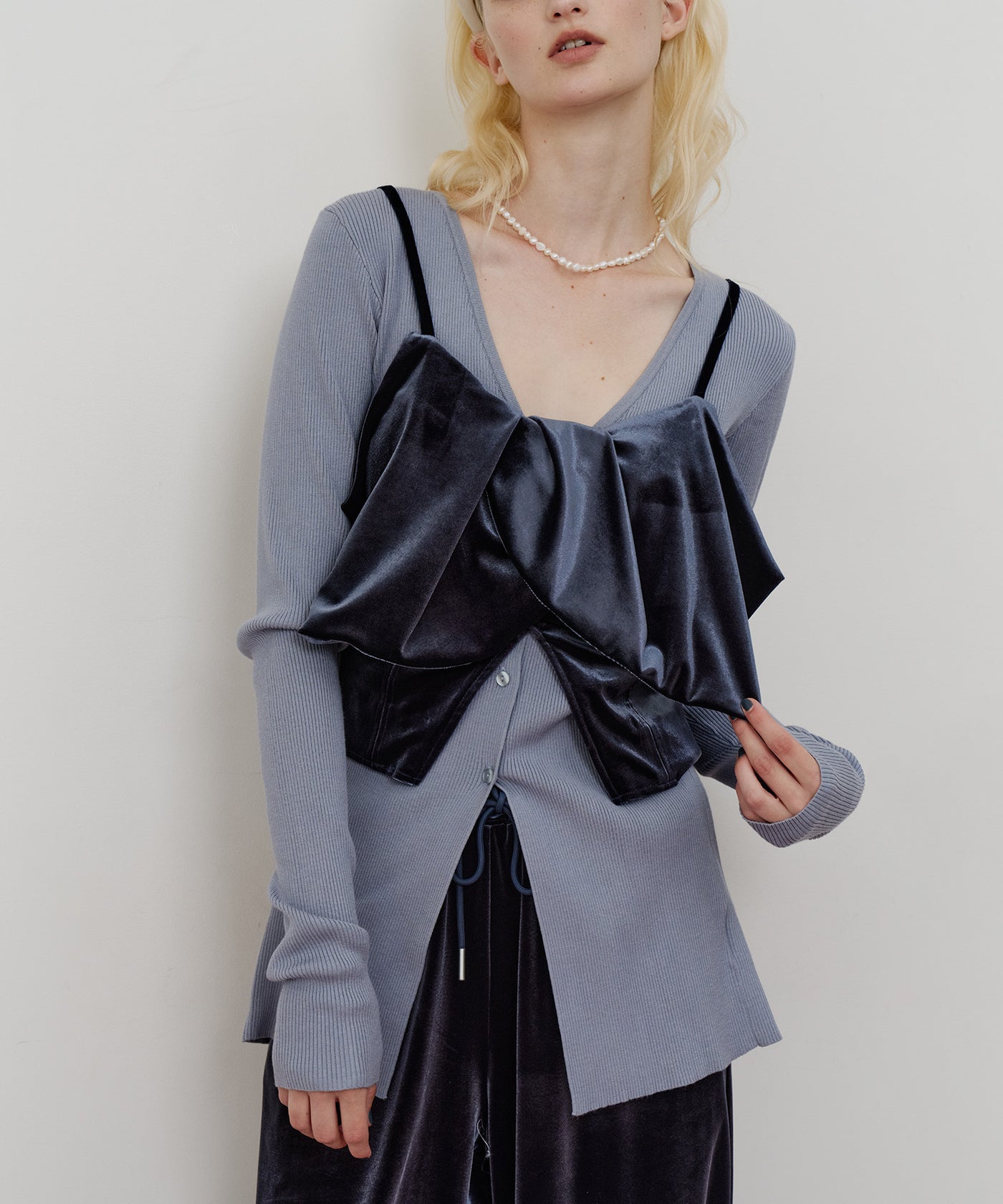 BIGベロアリボンモチーフビスチェ – LA BELLE ETUDE online store