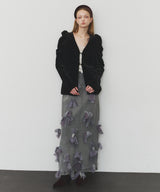 【J1U by LA BELLE ETUDE】many ribbon denim skirt