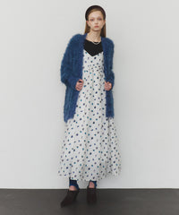 【再入荷】【J1U by LA BELLE ETUDE】シアーフラワージャガードボリュームキャミワンピース