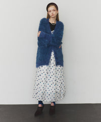 【再入荷】【J1U by LA BELLE ETUDE】シアーフラワージャガードボリュームキャミワンピース