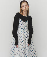 【再入荷】【J1U by LA BELLE ETUDE】シアーフラワージャガードボリュームキャミワンピース