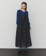 【再入荷】【J1U by LA BELLE ETUDE】シアーフラワージャガードボリュームキャミワンピース