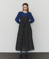【再入荷】【J1U by LA BELLE ETUDE】シアーフラワージャガードボリュームキャミワンピース