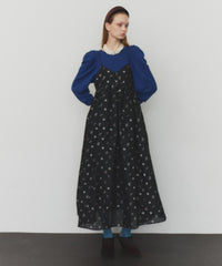 【再入荷】【J1U by LA BELLE ETUDE】シアーフラワージャガードボリュームキャミワンピース
