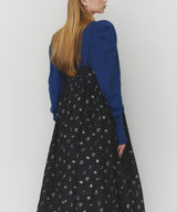 【再入荷】【J1U by LA BELLE ETUDE】シアーフラワージャガードボリュームキャミワンピース