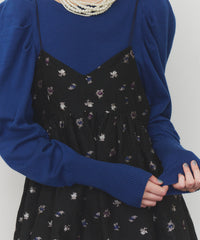 【再入荷】【J1U by LA BELLE ETUDE】シアーフラワージャガードボリュームキャミワンピース
