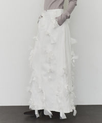 【J1U by LA BELLE ETUDE】many ribbon denim skirt
