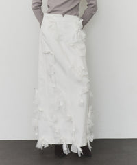 【J1U by LA BELLE ETUDE】many ribbon denim skirt