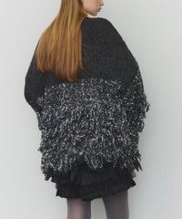 【予約】【REVIVAL】【J1U by LA BELLE ETUDE】ファンシーヤーンループフリンジMIXカーディガン