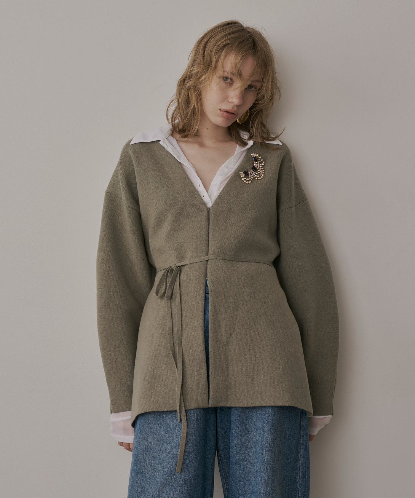 ノーカラースリットニットジャケット – LA BELLE ETUDE online store