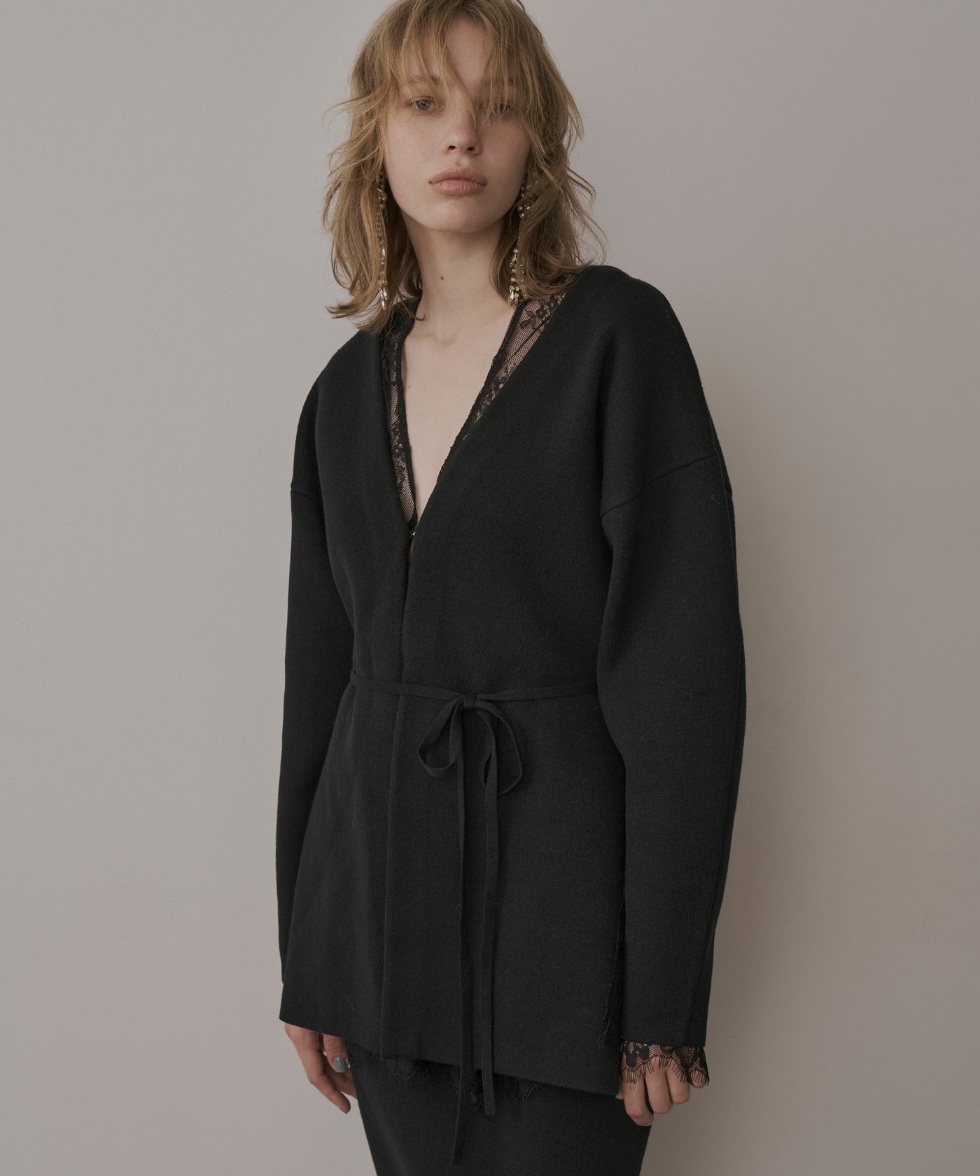 ノーカラースリットニットジャケット – LA BELLE ETUDE online store