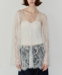 2WAY総レースVネックオーバーTOPS