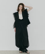 【J1U by LA BELE ETUDE】2WAYボリュームギャザーチュールノースリーブジャケット