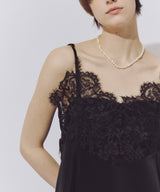 【予約】モチーフレース×サテンキャミ