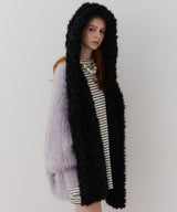 【予約】【J1U by LA BELLE ETUDE】ムートンライクボンディングフードマフラー