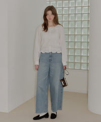 【GIUNON】pintuck frill collar blouse / ピンタックフリルカラーブラウス