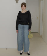 【GIUNON】pintuck frill collar blouse / ピンタックフリルカラーブラウス