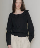 【GIUNON】pintuck frill collar blouse / ピンタックフリルカラーブラウス