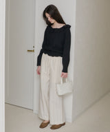 【GIUNON】pintuck frill collar blouse / ピンタックフリルカラーブラウス