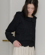 【GIUNON】pintuck frill collar blouse / ピンタックフリルカラーブラウス