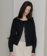 【GIUNON】pintuck frill collar blouse / ピンタックフリルカラーブラウス