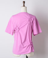 【yae】Flower Crinkle T shirt / フラワークリンクルTシャツ