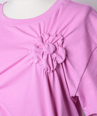 【yae】Flower Crinkle T shirt / フラワークリンクルTシャツ