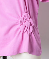 【yae】Flower Crinkle T shirt / フラワークリンクルTシャツ