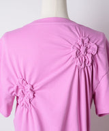 【yae】Flower Crinkle T shirt / フラワークリンクルTシャツ