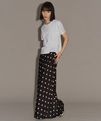 【yae】Flower Crinkle T shirt / フラワークリンクルTシャツ