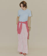 【yae】Flower Crinkle T shirt / フラワークリンクルTシャツ