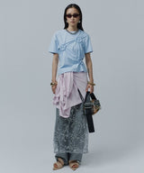 【yae】Flower Crinkle T shirt / フラワークリンクルTシャツ