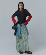 【yae】Flower Crinkle T shirt / フラワークリンクルTシャツ