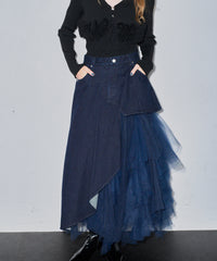 【予約開始待ち】アシンメトリーデザインデニムLily