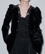 【再入荷予約】【J1U by LA BELLE ETUDE】クラシカルベロアパフスリーブJK