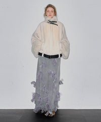 【J1U by LA BELLE ETUDE】many ribbon denim skirt