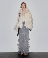 【J1U by LA BELLE ETUDE】many ribbon denim skirt