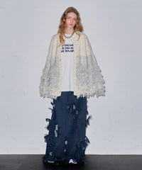【J1U by LA BELLE ETUDE】many ribbon denim skirt