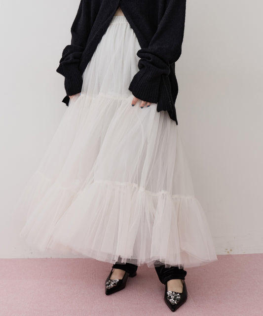 【予約10%OFF】NEW Giselle "ボリュームチュールスカート"