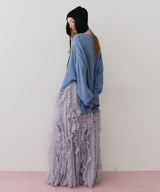 アシンメトリースリットニット