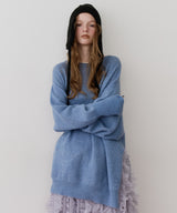 アシンメトリースリットニット