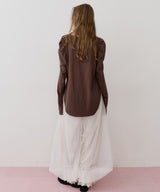 【再入荷予約】ギャザーパフロングスリーブカットソー