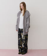 オリジナルvintageフラワープリントストレートパンツ